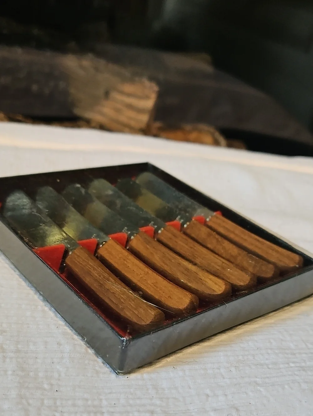 Vintage MCM Spreader Knife Set - 6 In Box
